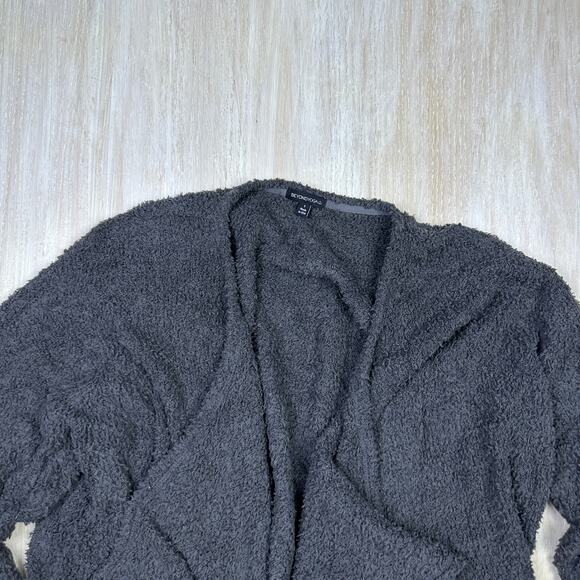 Beyond Yoga Gray Waterfall Draped Open Front Casual Cardigan Sweater Small - Picture 2 of 16